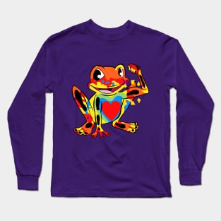 Happy Strong Frog Long Sleeve T-Shirt